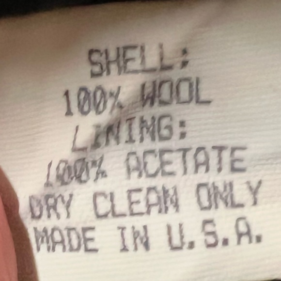 Kristen Blake vintage 100% wool black pea coat woman size large made in the us - Picture 5 of 5